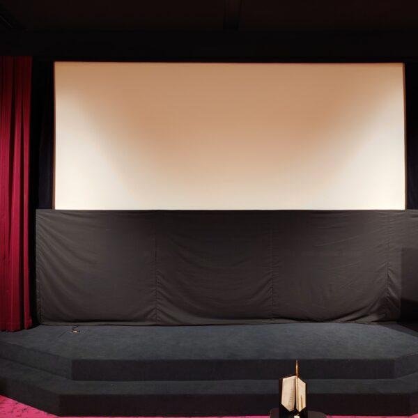 Mattavalkoinen perforoitu etuprojisointikangas